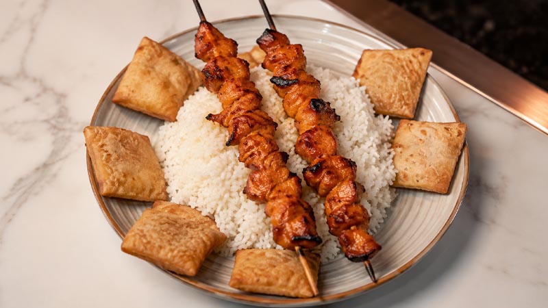 Air Fryer Korean Chicken Skewers Recipe