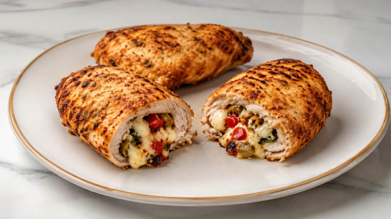Air Fryer Stuffed Chicken Breasts Recipe