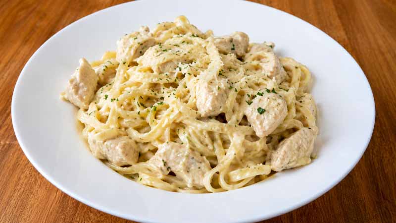 Block of Cream Cheese Lemon Chicken Pasta Recipe
