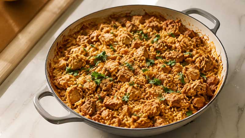 Butter Chicken Rice Casserole Recipe