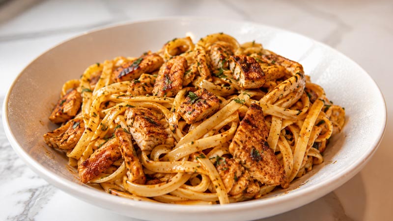 Cajun-Spiced Chicken Fettuccine Recipe