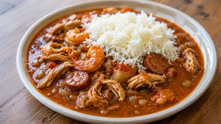 Chicken Andouille Seafood Gumbo Recipe
