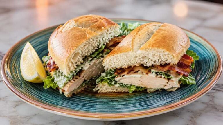 Chicken Bacon Caesar Sandwich Recipe