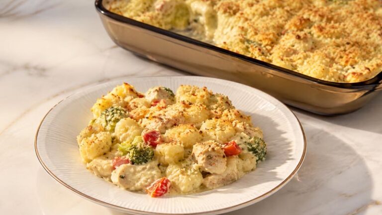 Creamy Chicken Pesto Gnocchi Bake Recipe