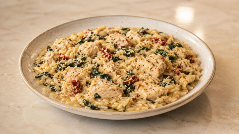 Creamy Tuscan Chicken with Orzo Recipe