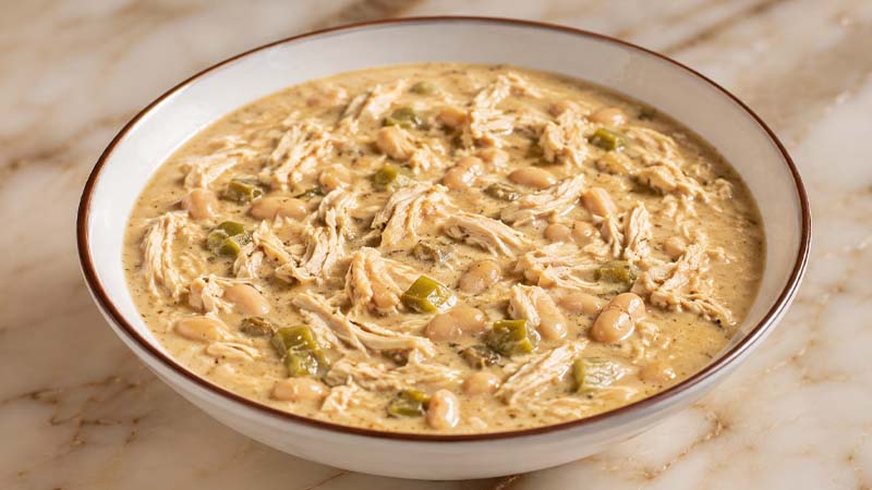 Crockpot Cajun White Chicken Chili Recipe
