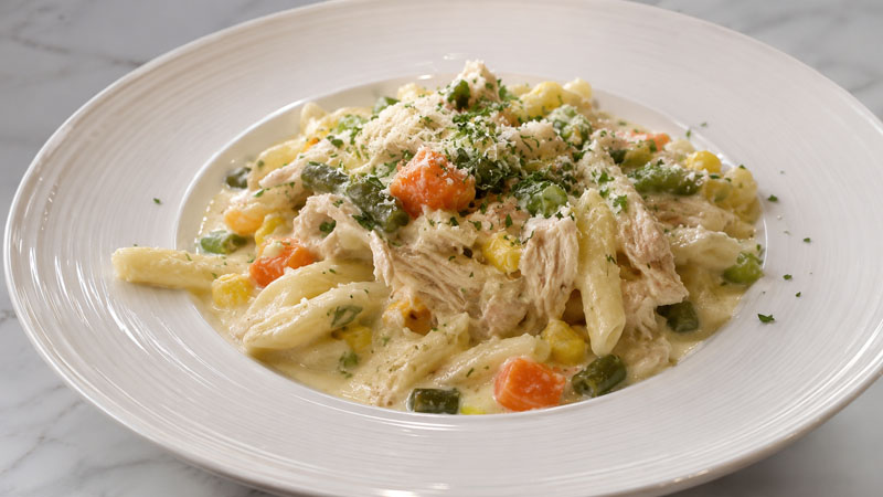Crockpot Creamy Chicken Pot Pasta Recipe