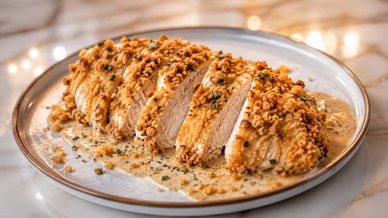 Easy One Pan Caesar Chicken Bake Recipe