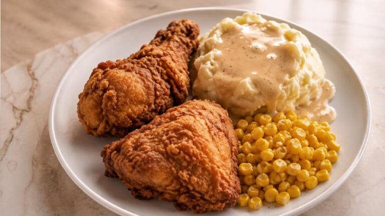 Fried Chicken with Creamy Gravy Recipe