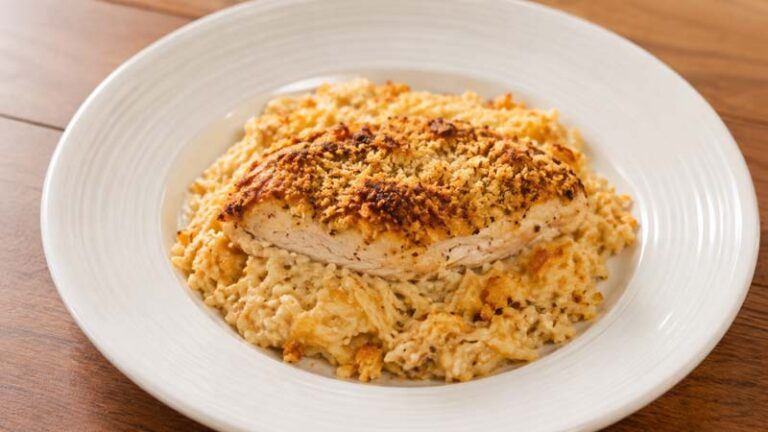 Garlic Butter Chicken Dump and Bake Casserole Recipe