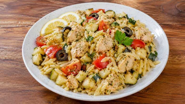 Greek Lemon Chicken Orzo Casserole Recipe