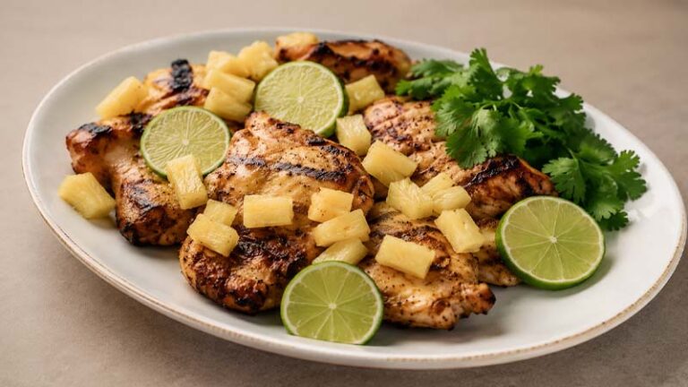 Grilled Pineapple Lime Chicken Thighs Recipe