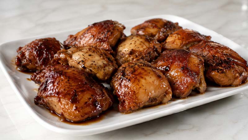 Honey-Garlic Slow Cooker Chicken Thighs Recipe