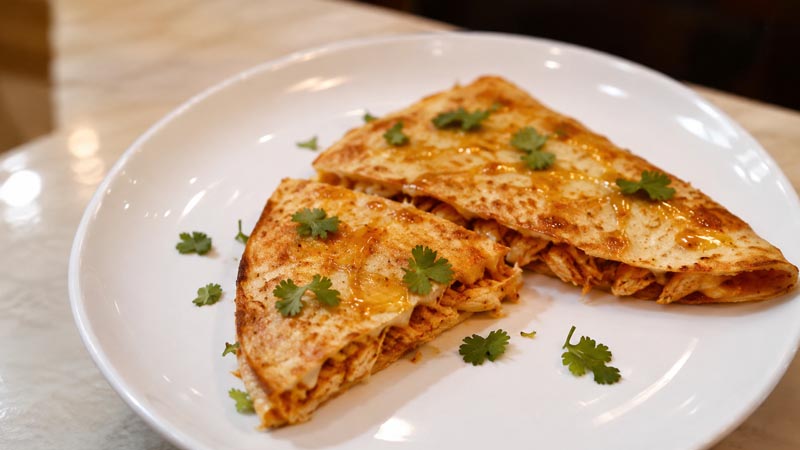 Hot Honey Crispy Chicken Sheetpan Quesadillas Recipe