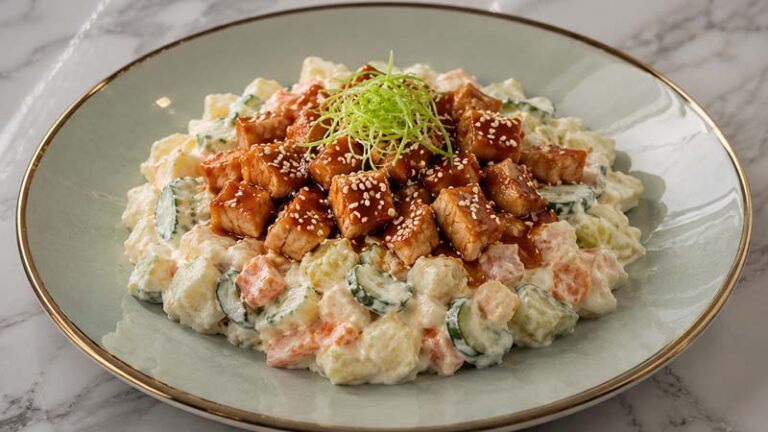 Japanese Potato Salad with Teriyaki Chicken Recipe