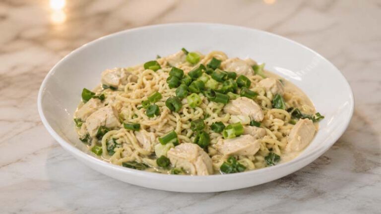 One-Pan Coconut Chicken Ramen Bake Recipe