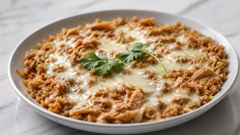 One Pan Happy Plate (Queso Chicken and Rice) Recipe
