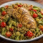 One-Pan Pesto Chicken and Vegetables Recipe