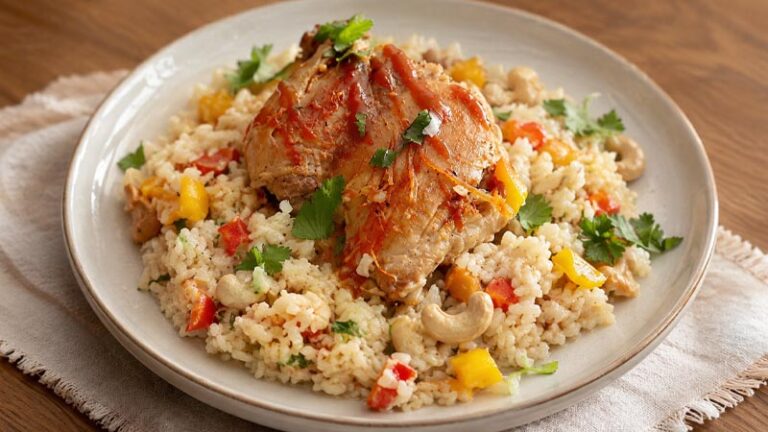 One-Pot Coconut Chicken and Rice Recipe