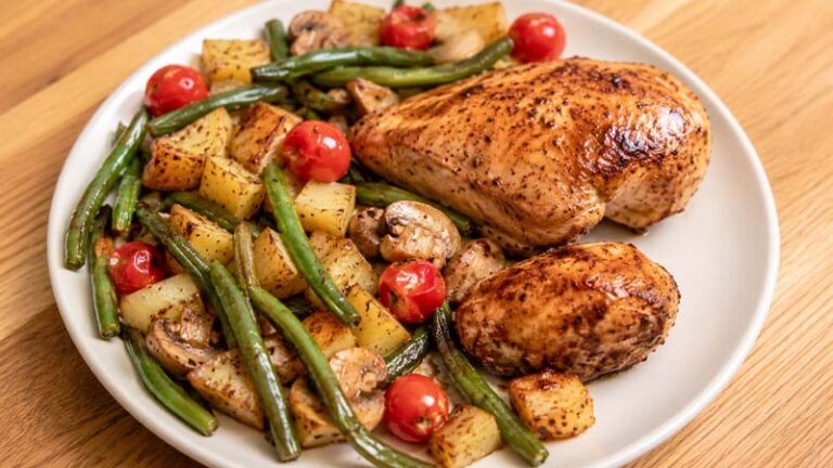 Sheet Pan Honey Balsamic Chicken and Vegetables Recipe