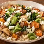 Sheetpan Hot Honey Chicken Bowls Recipe