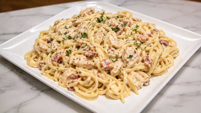 Slow Cooker Chicken Spaghetti Recipe