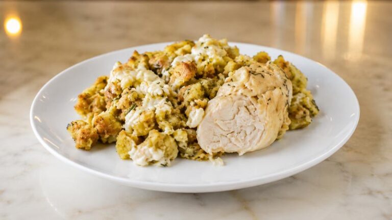 Slow Cooker Chicken and Stuffing Casserole Recipe