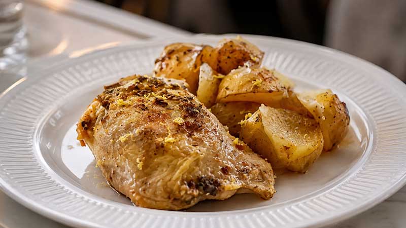 Slow Cooker Greek Lemon Chicken and Potatoes Recipe