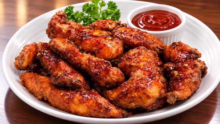 Spicy Korean Fried Chicken with Gochujang Sauce Recipe