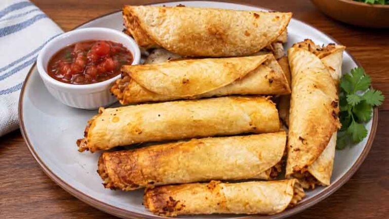 Air Fryer Chicken Taquitos