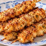 Air Fryer Parmesan Chicken Skewers