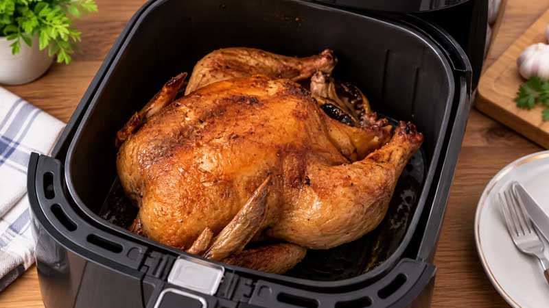 Air Fryer Rotisserie Chicken