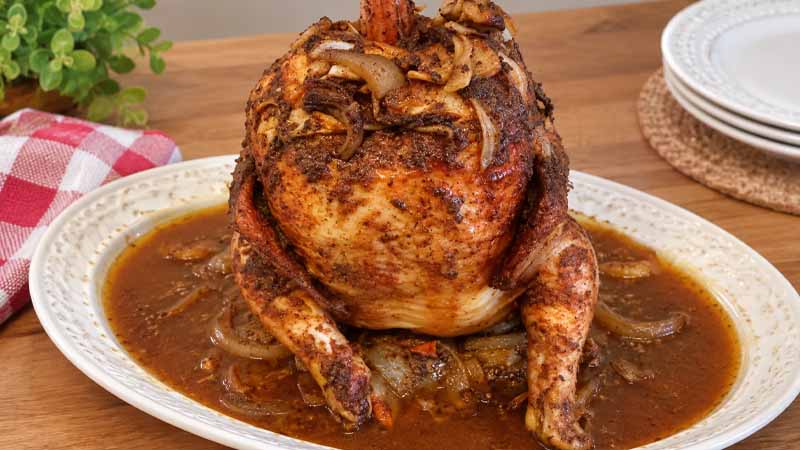 Baked Beer Can Chicken