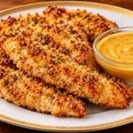 Baked Paleo Chicken Tenders with Honey Mustard Dip