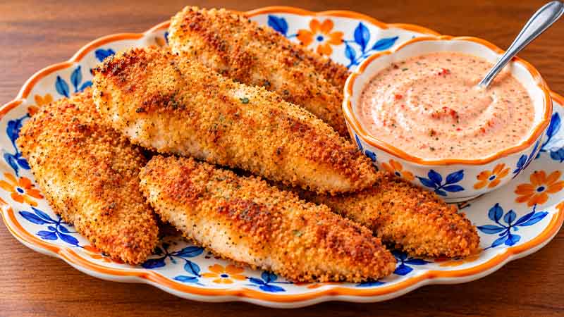 Baked Panko-Crusted Chicken Tenders