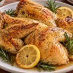 Butterflied Roast Chicken with Lemon and Rosemary