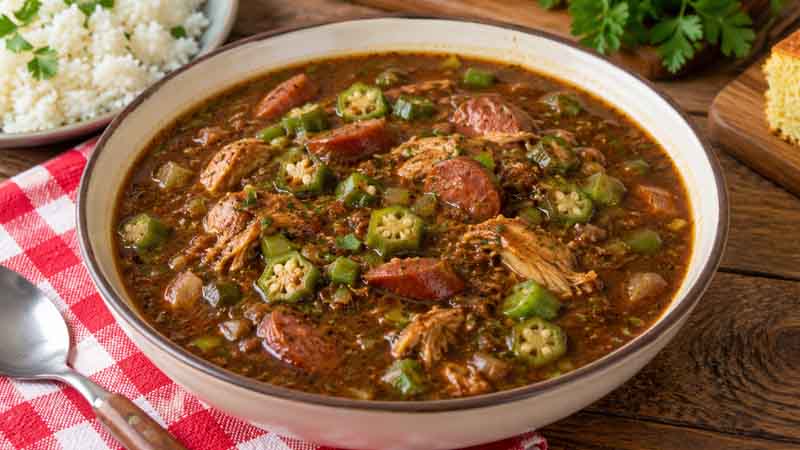 Cajun Chicken and Sausage Gumbo