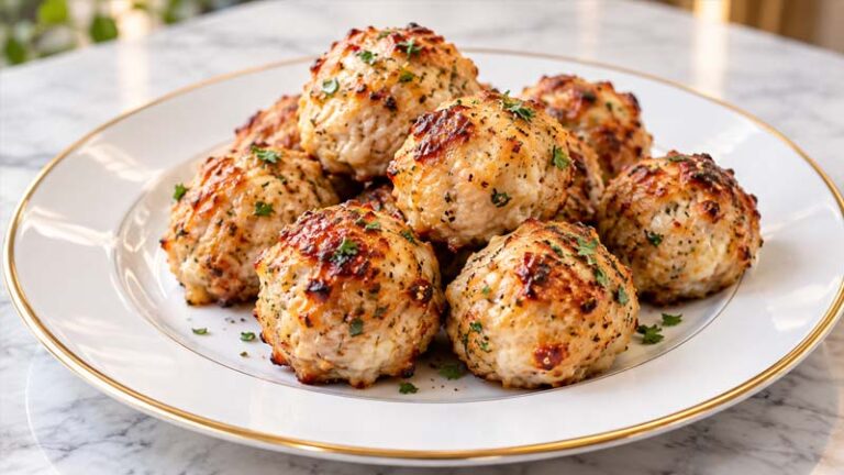 Cheesy Chicken Meatballs
