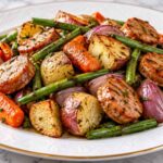 Chicken Apple Sausage Sheet Pan Dinner