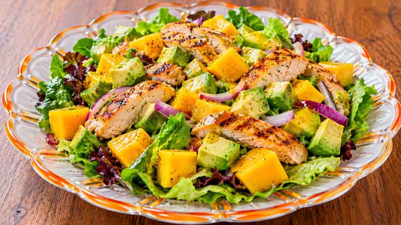 Chicken, Avocado and Mango Salad