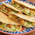 Chicken Caesar Smashed Tacos