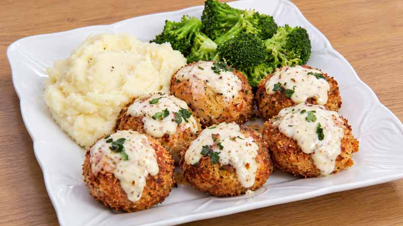 Chicken Cordon Bleu Meatballs