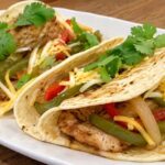 Chicken Fajita Smashed Tacos