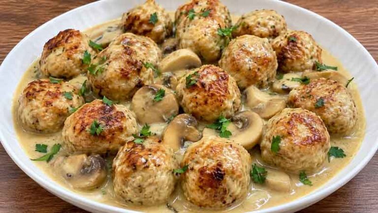 Chicken Marsala Meatballs