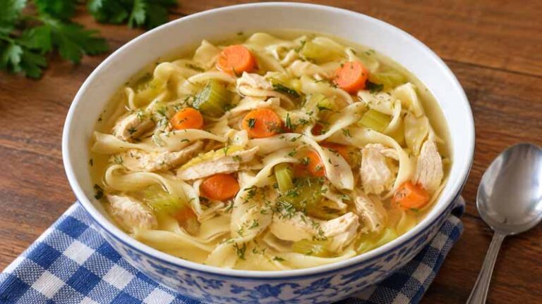 Chicken Noodle Soup with Egg Noodles
