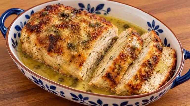 Chicken Piccata Meatloaf