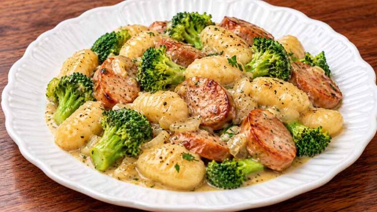 Chicken Sausage Gnocchi Skillet