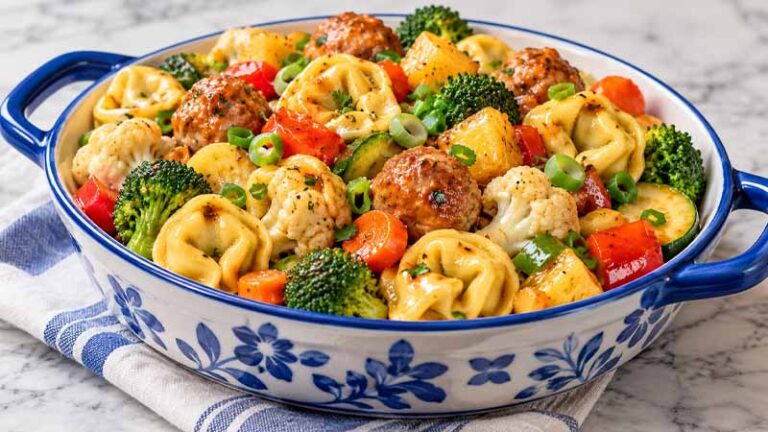 Chicken Sausage Tortellini Stir-Fry