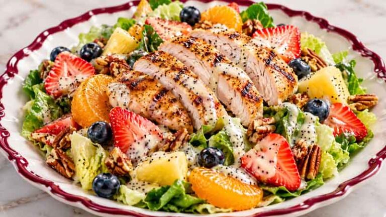Copycat Panera Strawberry Poppyseed Chicken Salad