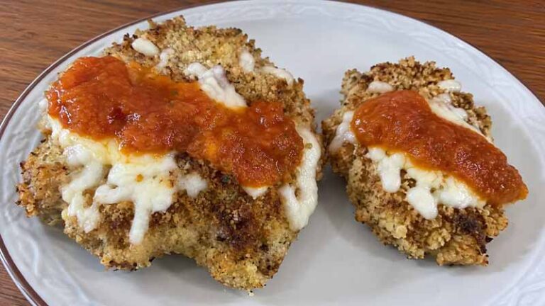 Crispy Ground Chicken Parm Patties